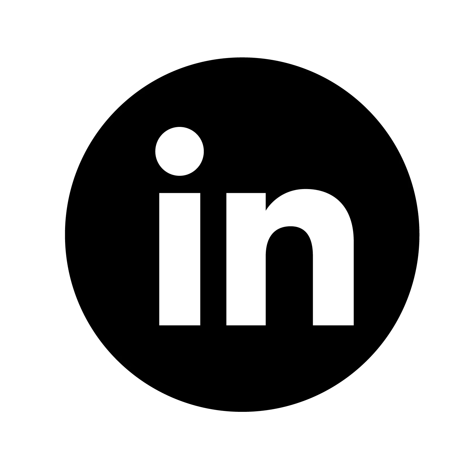 Logo Linkedin Noir Et Blanc Get picto