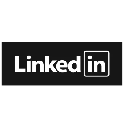 Linkedin logo noir et blanc