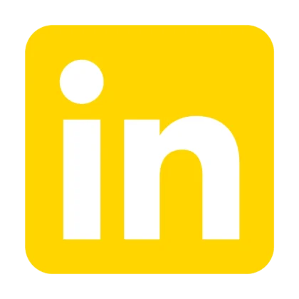 Logo linkedin Jaune