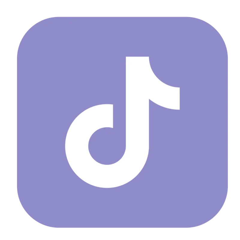 Logo tiktok violet pastel