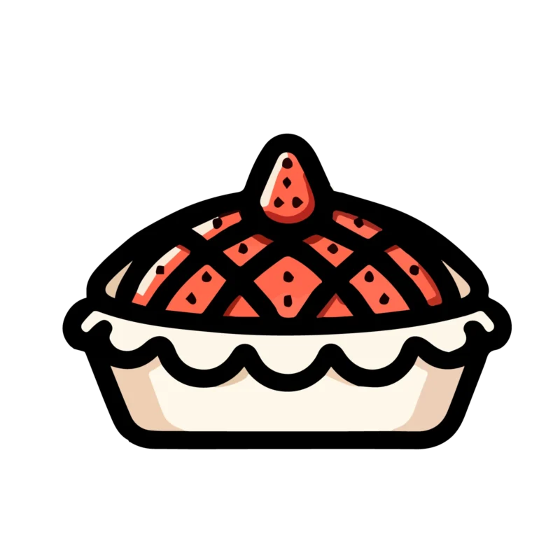 Pictogramme tarte aux fraises