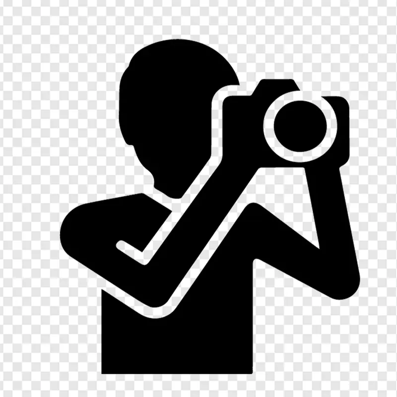 Pictogramme photographe PNG