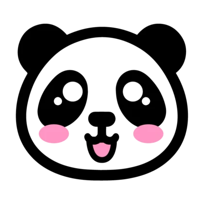 panda icon cute