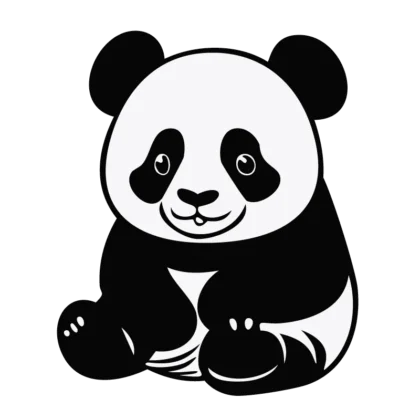 Panda picto vectoriel
