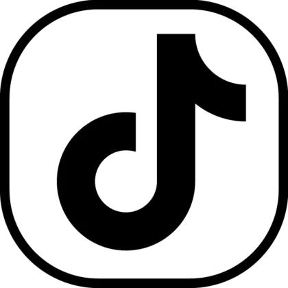 TikTok logo noir