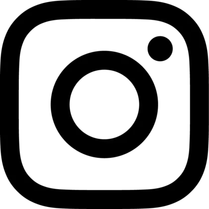 Instagram logo blanc et noir icone 100x100
