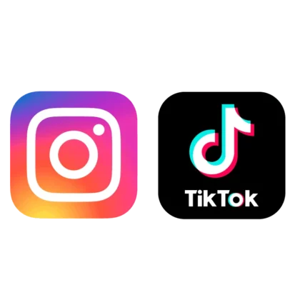 logo tiktok instagram