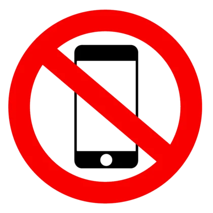 Pictogramme interdiction téléphone portable