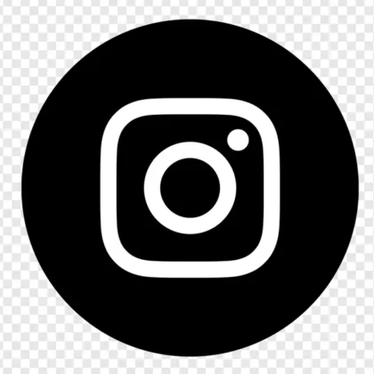 Instagram logo noir PNG