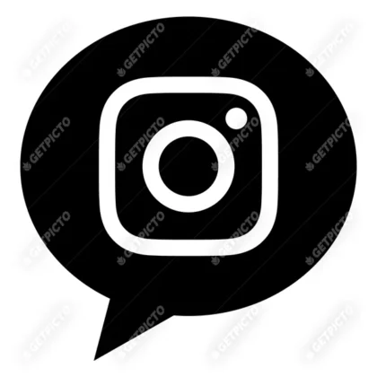 Logo instagram en noir et blanc