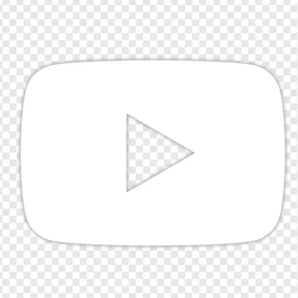 logo youtube blanc png