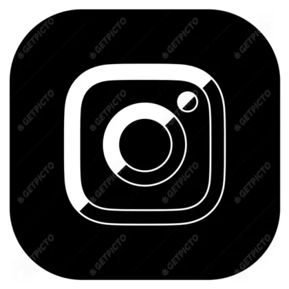 Fond noir logo Instagram