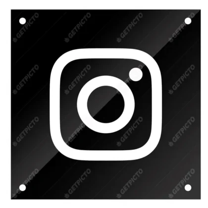 Logo Instagram blanc et noir