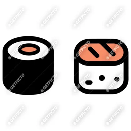 Picto sushi maki