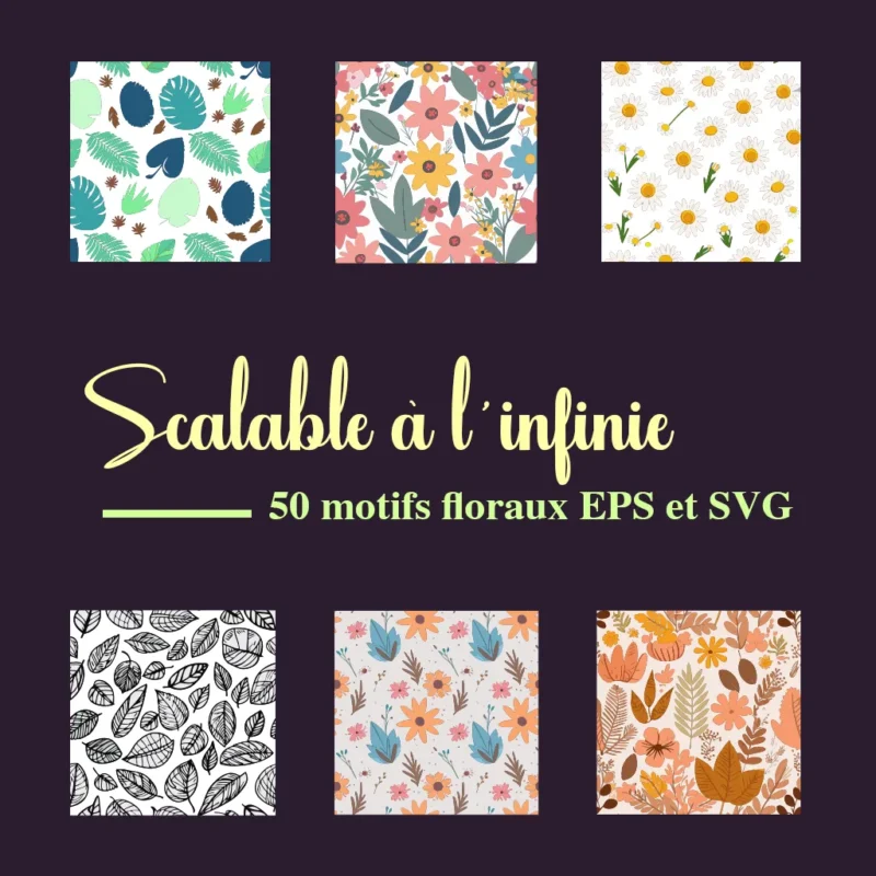 Floral Pattern SVG scalable