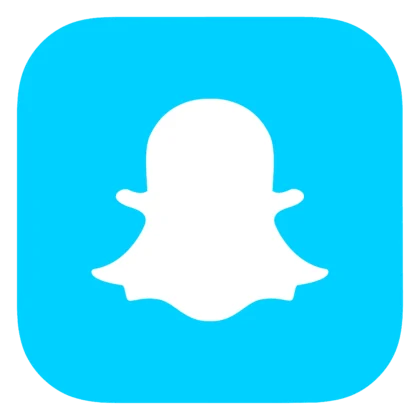 Blue Snapchat logo