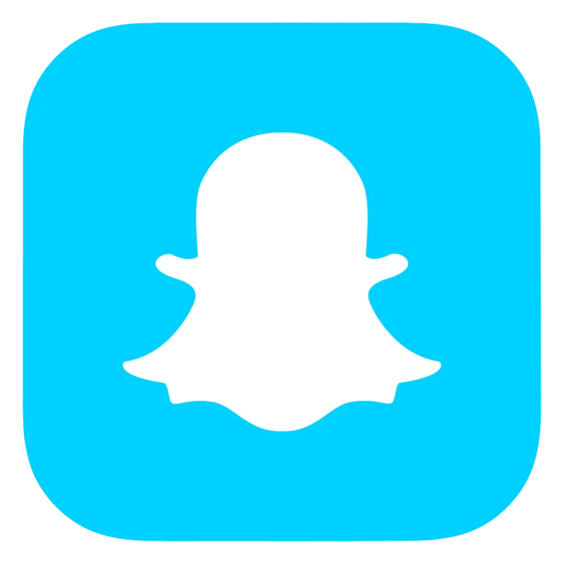 Blue Snapchat logo