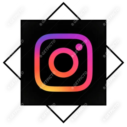 Instagram Logo Fond Noir