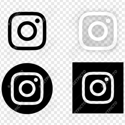 Instagrame logo noir png