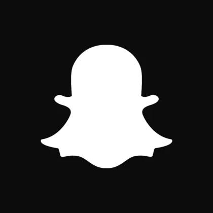 Logo Snapchat noir