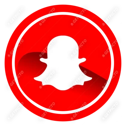 Logo Snapchat rouge