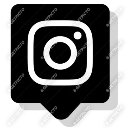 Instagrame logo noir et blanc