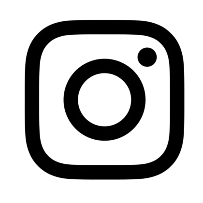 Logo Instagram contours noir