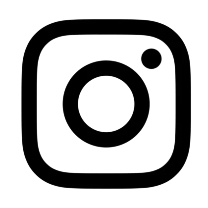 Instagram logo transparent noir