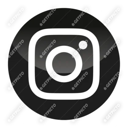 logo instagram noir et blanc libre de droit