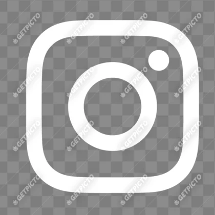 Instagram Logo PNG Blanc